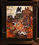 Der Himmelsstürmer | 2009 | Collage auf Holz und Rettungsfolie | 48cm x 59cm (ohne Rahmen) 